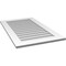 Ekena Millwork Vertical Surface Mount PVC Gable Vent: Non-Functional, w/ 3-1/2"W x 1"P Standard Frame, 24"W x 40"H GVPVE24X4001SN - alternate 4